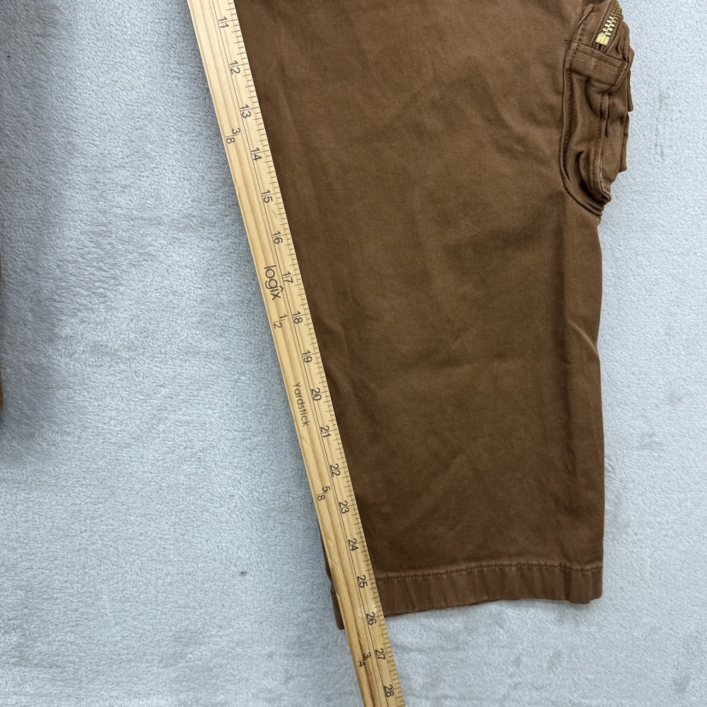 American Eagle x Tru Kolors Cargo Pants Mens 28x30 Brown Pleated Utility Pockets - Picture 5 of 13